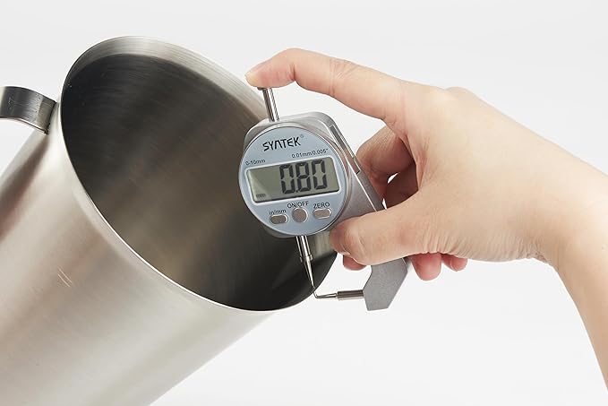 CURTA 18/8 Stainless Steel Measuring Cup with Handle and Pour Lip, Metal Pitcher with Oz and ML marking, 24OZ/700ML- 3 Cup), Heavy-Duty Pitcher