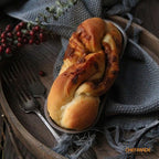 CHEFMADE Mini Loaf Pan Set, 7-Inch 4Pcs Non-Stick Hotdog-Shaped Bread and Cake Bakeware for Kitchen Baking (Champagne Gold)