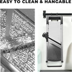 ZHANG XIAO QUAN SINCE 1628 Mandoline Food Slicer for kitchen, Adjustable Stainless Steel Mandoline Vegetable slicer Julienne, Onion Potato Chip French Fry vegetable slicer