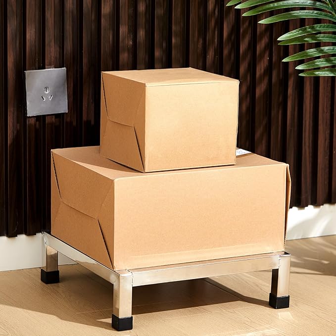 3 Pack Dunnage Rack 17.7" Long x 17.7" Wide, 3.9" Height Stainless Steel Dunnage Rack 1000+ Pound Capacity Storage Commercial Food Service Storage in Restaurant Kitchens Shop