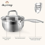 Duxtop Professional Stainless Steel Induction Cookware Set, 19PC Kitchen Pots and Pans Set, Heavy Bottom with Impact-bonded Technology