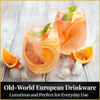 Set of 8 European-Made Stemless Wine Glasses | Voted New York Times Best Stemless Glass of 2017 | 17 FL Oz. | 100% Lead-Free Crystal | Thin | Dishwasher-Safe | Gift Box | Perfect for Everyday Use