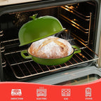 YUTANN Enameled Cast Iron Dutch Oven, 5 QT Nonstick Dutch Oven, Titanium Nonstick Coating, Ideal for Bread Baking/Braising/Roasting, Oven, Gas Stove and Stovetop Safe, Safe Material & Easy to Clean