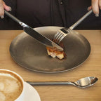 Silverware Set Flatware Set Stainless Steel Cutlery Set Vintage Black Handle Mirror Finished Heavy Duty 20 Pieces Service for 4