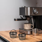 8 Packs Reusable Coffee Filter Basket for Mr. Coffee 4-5 Cup, Nylon Mesh Coffee Filter with Handle For Mr. Coffee, Black & Decker Most Coffeemakers and Brewers Universal