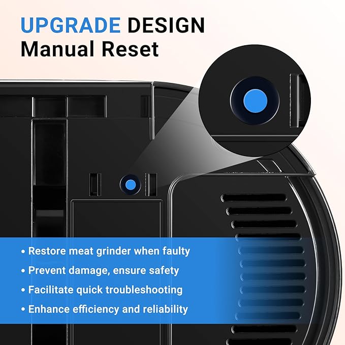 AAOBOSI #8 Meat Grinder, 6-In-1 Meat Grinder Electric [3000W Max] with 4 Slice, Shred Blades,2 Grinding Blades,4 Plates, 3 Sausage Stuffer,Kubbe Kit, Burger Press, 2 Meat Claws, for Home Kitchen Use