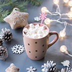 48Pcs Snowflake Coffee Stirrers Pink White Snowflake Cocktail Stir Sticks Winter Plastic Drink Swizzle Stick for Hot Chocolate Bar Supplies Xmas Home Party Decor