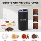 ZACME 4IN1 Single Serve Coffee Maker with Milk Frother & Grinder, Small Coffee Machine for K Cup & Ground, 28oz Water Tank, 6 to 14 oz Brew Sizes, Self-cleaning Function, Adjustable Drip Tray