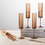 6 Pack Acrylic Orange Champagne Glasses Dark Orange Wine Glasses Terracotta Champagne Flutes Champagne Flutes Goblets for Wedding Reception Cocktail Cups Wedding Toasting Glasses Terracotta Decor