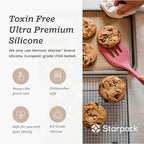 Starpack 'Stir & Serve' Silicone Cooking Utensils Set (5 Pcs) - Kitchen Utensils Set Heat Resistant to 600°F - Kitchen Utensils for Nonstick Cookware - Silicone Utensil Set for Mixing & Cooking