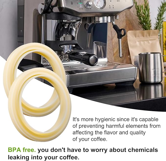 2Pcs 54mm Silicone Steam Ring,Replacement Gasket Accessories for Breville Espresso Machine 878/870/860/880/810/840/450/500 Sage 880/878/875/870/810/500,Grouphead Gasket Replacement Part No BPA