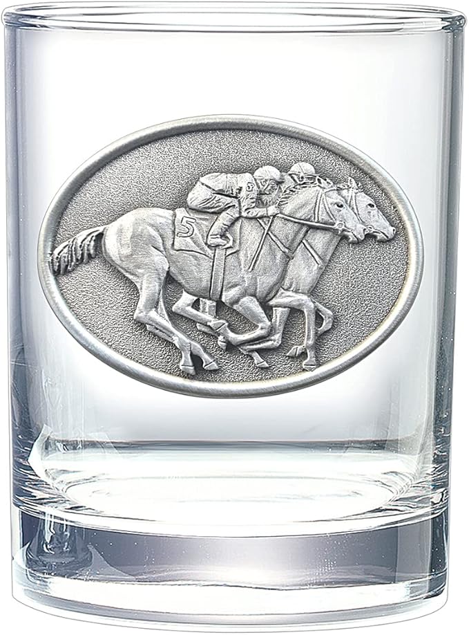 Heritage Pewter By a Nose Double Old Fashion | Double Rocks Glass 14 OZ for Liquor | Expertly Crafted Pewter Glass