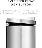 Electric Salt and Pepper Grinder Set Rechargeable, Automatic Salt and Pepper Grinder Set with Oversized Top Button, Stainless Steel Electric Salt and Pepper Shakers Set