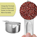 1PCS 1/3Cup (80ml, 2.7oz) Single Measuring Cup, Stainless Steel Measure Scoop, Metric and US Measurement, Dishwasher Safe