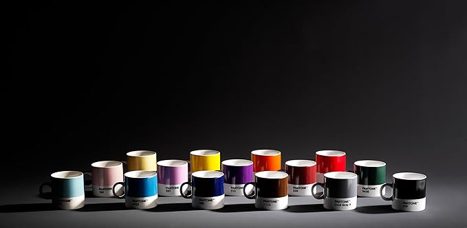 PANTONE 101040012 Ceramic Espresso Cup 6.20 x 8.60 x 6.15 cm, Ceramic, Dark Blue, 6,20 x 8,60 x 6,15 cm