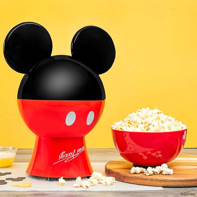 Uncanny Brands Disney Mickey Mouse Popcorn Maker - Kitchen Appliance