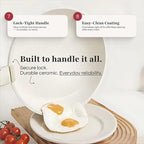 GOURMETIFIC® Pots and Pans Cookware Set [11 PIECES] - Non Toxic Ceramic Coated Cooking Ware - Induction, Gas & Oven Kitchenware - Non Stick Pot & Pan with Removable Handles & Stackable (Lavender)