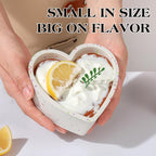 4 Inch Mini Heart Shaped Cake Pans Nonstick Silicone Heart Cake Molds for Baking Set of 3 (Cream)