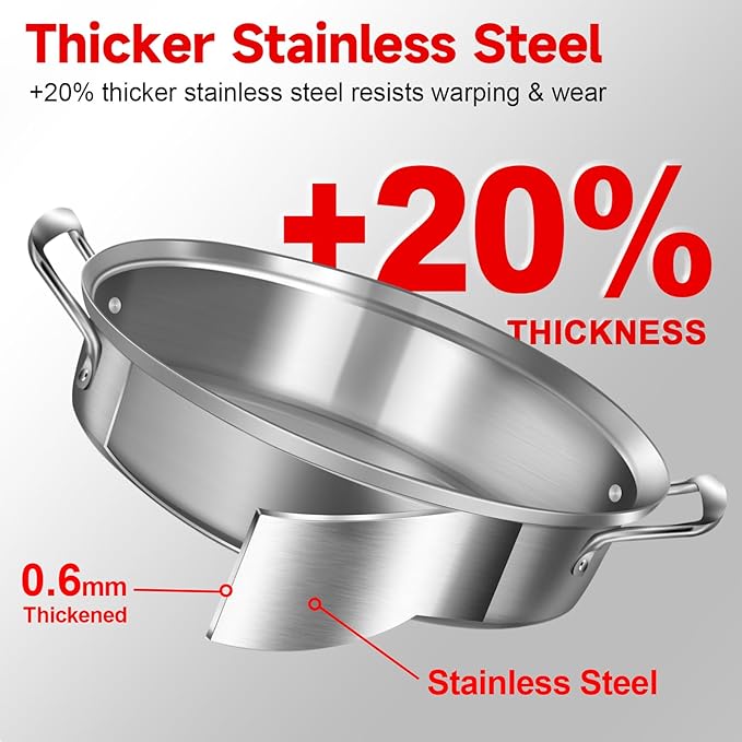 Roasting Pan, 21x13x11 Inch, Silver, Rectangular, Stainless Steel, 25LB Capacity, Turkey & Chicken Roaster with Rack and Lid