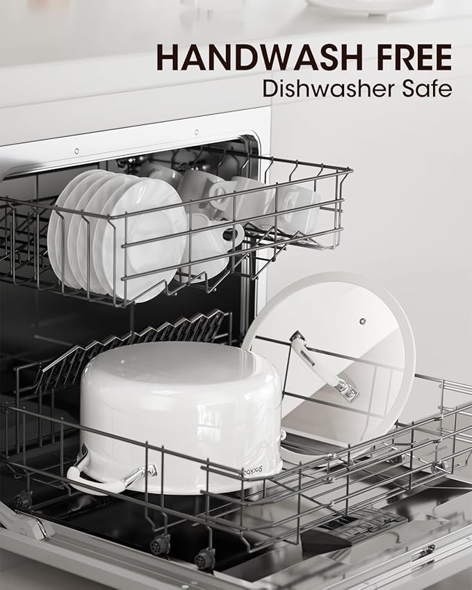 Stockpot 6 Quart, Tri-Ply 18/10 Stainless Steel Stock Pot with Lid, Induction Ready Cooking Pot for All Cooktops, Dishwasher Safe Soup Pot for Kitchen, Home, Gift for Cooker Mom and Dad