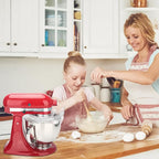 Pouring Shield for KitchenAid Tilt Head 4.5-5 QT (for Stainless Steel Bowls Only), for Kitchen aid Accessories and Attachments, Fully Enclosed Foldable Lid Mixer Bowl Cover, Not For Bowl Lift