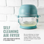 Non Toxic Air Fryer™ - Glass AirFryer 5 Quart w/ 360 Visibility, Self-Cleaning, 400F Vortex Air Fryer for Even Cooking, BPA-Free Teflon Free, 6-in-1 Functions, Rotisserie, Roast, Bake, Black