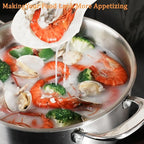 4 QT Saucepan with Lid,3-Ply Stainless Steel Stockpot,Professional Grade Cookware,Induction Compatible