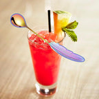 Creative spoons in multiple colors. They can be used to stir flower tea, coffee, and desserts. They're also great for decoration, collection, or as gifts. (rainbow color)