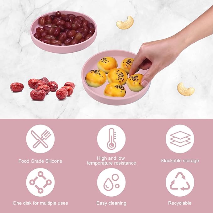 Silicone Microwave Egg Cooker, 3Pcs Different Sizes Microwave Egg Poacher, Reusable Nonstick Air Fryer Egg Maker Mold for Breakfast Sandwiches, Silicone Egg Poaching Cups, Microwave Accessories (Red)
