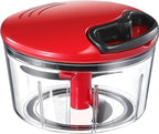 GDL Manual Food Chopper, Hand Pull String Onion Chopper Cutter, Dishwasher Safe Vegetable Chopper Food Mincer, No BPA Food Grade Material, 2.5 Cups 0.6L