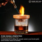 Whiskey Smoker Kit – Premium Black Diamond Cocktail Set with Smoker Top & Oak Wood Chips