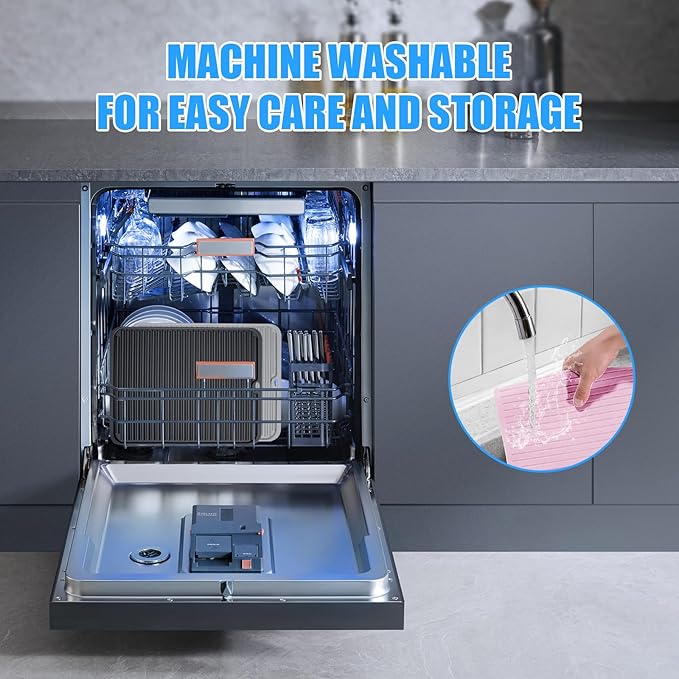 Silicone Trivet Mat Extra Large Heat Resistant Non-Slip Pot Holder Multi Purpose Kitchen Hot Pad for Hot Dish Mat Utensil Drying Rack 14.2"×11 "