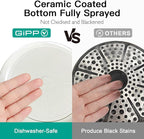 22 Piece Ceramic Non Stick Pots and Pans Set - Nonstick Cookware Set, Non-toxic Healthy Kitchen Cooking Set w/Frying Pans Set, Dishwasher Safe, PFAS PTFE PFOA PFOS Free