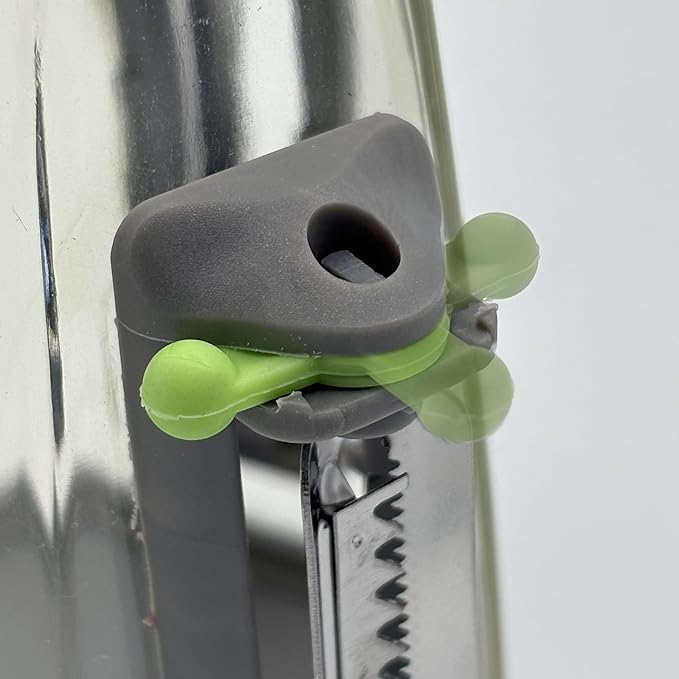 Jokari Catch-All™ Peeler - 3-Blade Vegetable Peeler with Peel Catcher, Straight Edge, Julienne, Serrated Blades, Non-Slip Grip, Dishwasher Safe for Fruits & Vegetables