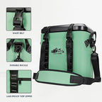 Magnetic Backpack Cooler Bag, Cold Retention Soft Coolers 30 Can Insulated Soft Sided Cooler with Waterproof Bag