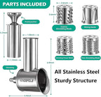 Stainless Steel Slicer Shredder Attachment for KitchenAid Mixer, Cheese Grater Attachment, Food Slicer for KitchenAid Mixer, Accessories for Kitchenaid