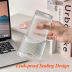 20 oz Ribbed Glass Tumblers with Lids and Straws – Set of 4 Thickened Glassware, Elegant Durable Ribbed Drinking Glasses Bulk for Iced Coffee Cups, Cocktails, Smoothies, Juice, Hot or Cold Beverages