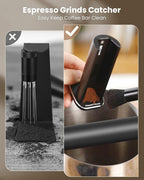 Maestri House WDT Tool, Espresso Distribution Tools Self-Clean with Aluminum Alloy Magnetic Stand, 0.3/0.4mm Needles 10 each for Espresso Stirrer Replacement (Matte black)