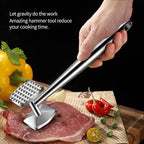 Aliglow Meat Tenderizer 304 Stainless Steel Hammer Mallet Tool Pounder Flattener For Tenderizing and Pounding