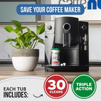 Jura Compatible Cleaning Tablets. 30 Tablets Cleaning. Coffee Cleaning Tablets - Cleans Internal Parts, Portafilter, Inaccessible Areas. Use On All Home & Pro Jura Coffee Machines.