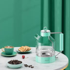 ASCOT Electric Kettle, Glass Electric Tea Kettle Gifts for Men/Women/Family 1.5L 1500W Borosilicate Glass Tea Heater, with Auto Shut-Off and Boil-Dry Protection (Green)