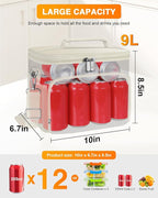 esouler Lunch Box for Women/Men Insulated Lunch Bag Large Capacity Reusable Lunch Tote Leak Proof Lunch Bags for Work Picnic, Beige