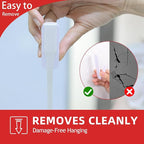 Utility Wall Hooks for Hanging Medium 16 Hooks, Damage Free Hanging Wall Hooks with Adhesive Strips, Heavy Duty Adhesive Hooks Damage Free for Key Holder, Coat, Door, Shower Hanging