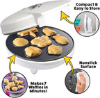 The Original Creepy Crawly Bug Waffle Maker- 7 Fun Different Insect Shaped Pancakes- Includes a Butterfly Lady Bug Bee & More- Electric Nonstick Waffler Iron, Morning Breakfast Treat or Kids Xmas Gift