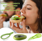 Avocado Slicer Tools 3 PCS - Avocado Saver for Fridge to Keep - Avocado Slicer for Peeler Pitter - Avocado Cutter for Cuber Dicer - Fruit Vegetable Avocado Tools-Kitchen Gadgets