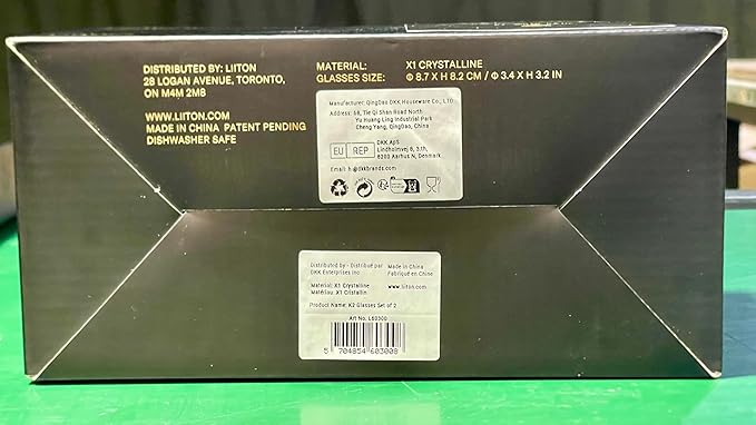 LIITON Mount Everest Heavy Crystal Whiskey Glasses Gift Set of 2, Thick Freezable Bourbon Glass 1lb Each, Premium Whiskey Gifts for Men, Frozen Crystal Chills Cocktails, 10 oz