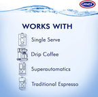 Urnex Dezcal Home Activated Descaler For Home Coffee & Espresso Equipt 2 boxes, each containing 4 (1 oz Packets)