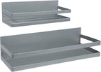 Uten Large Spice Rack for Refrigerator, 2 Pack Strong Magnetic Shelves, Moveable Fridge Organizer, Perfect Space Saver