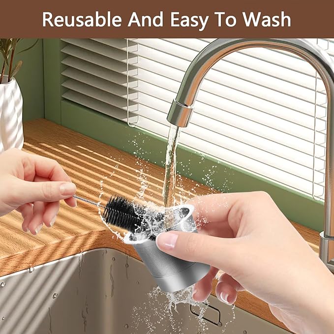 2 Pack Reusable K Cups Coffee Pods for Keurig 1.0, Stainless Steel Refillable K Cup Metal Coffee Filter with Scoop & K Cup Cleaning Brush, BPA-Free, Eco-Friendly