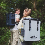 Magnetic Backpack Cooler Bag, Cold Retention Soft Coolers 30 Can Insulated Soft Sided Cooler with Waterproof Bag